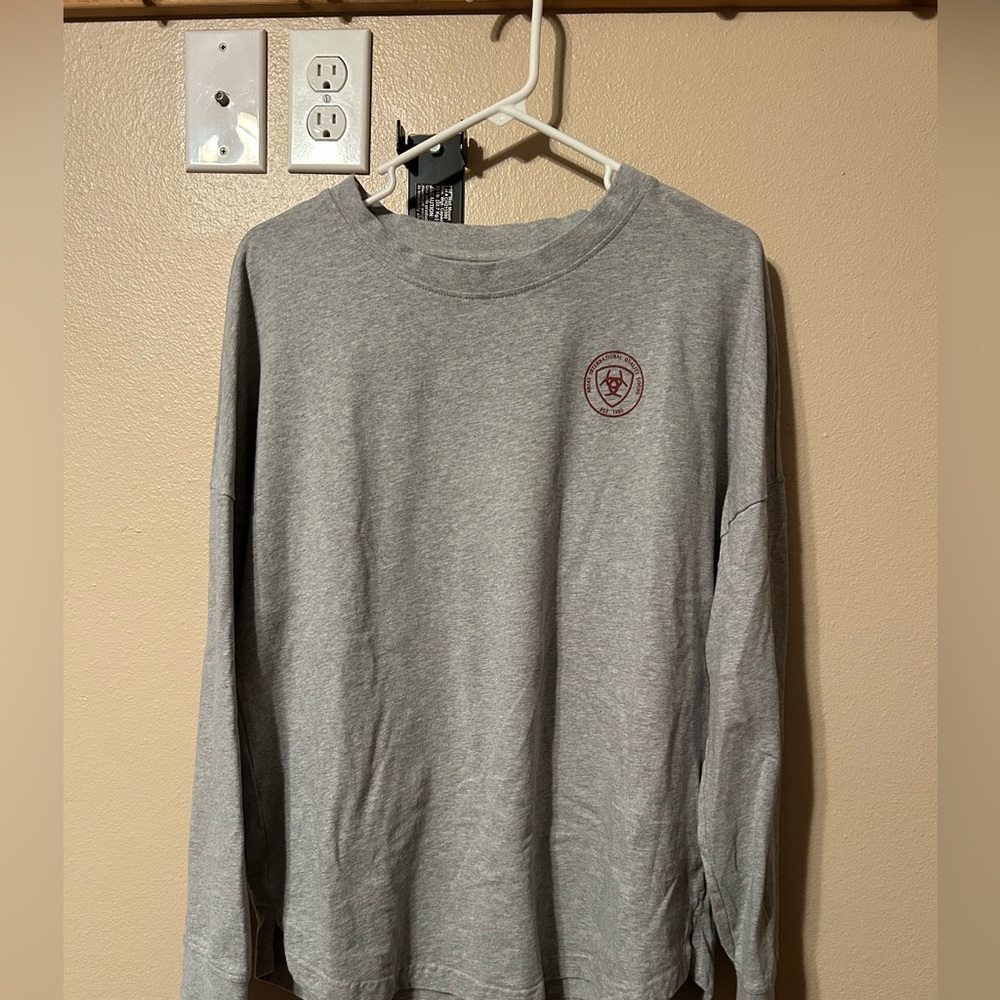 Ariat Gray Long Sleeve Tee